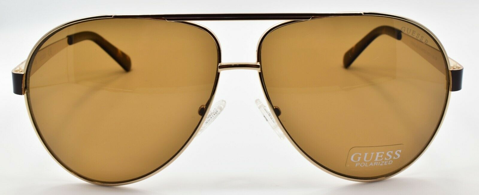 2-GUESS GU6969 32H Men's Sunglasses Aviator 61-11-145 Gold / Brown Polarized-889214118448-IKSpecs