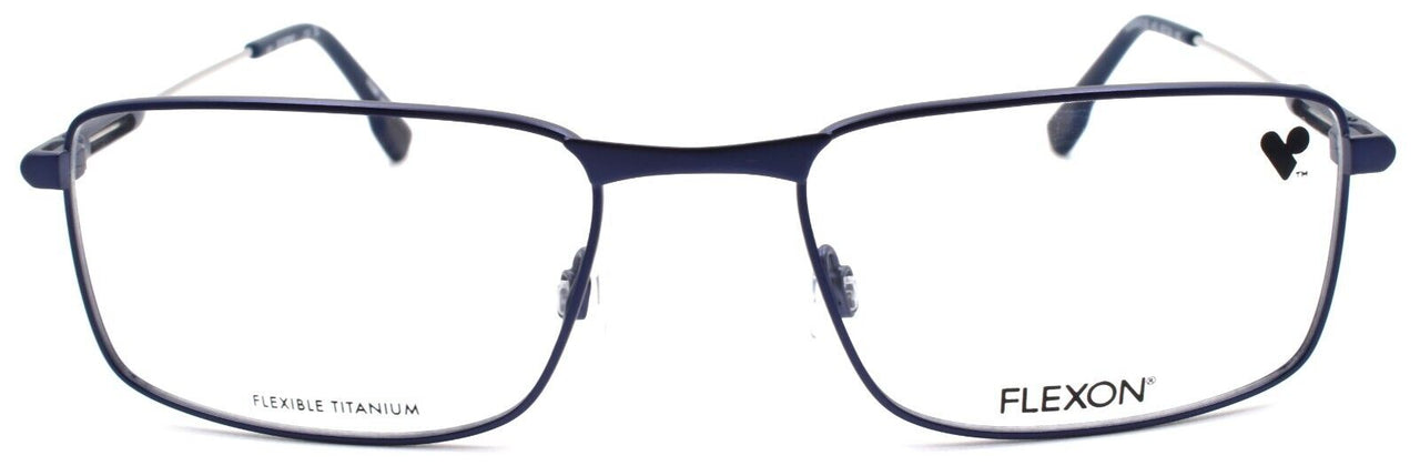 2-Flexon E1123 412 Men's Eyeglasses Frames Navy 53-19-145 Flexible Titanium-883900206570-IKSpecs