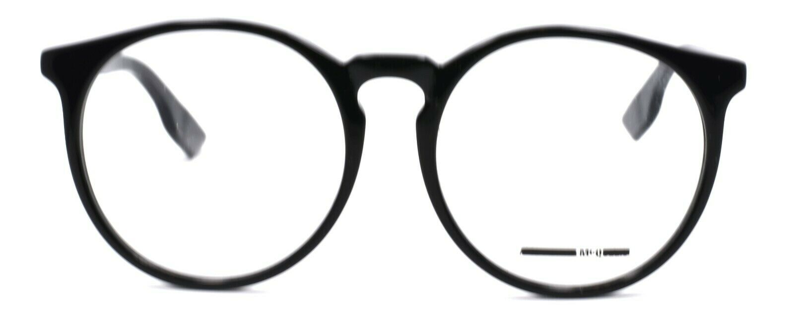 1-McQ Alexander McQueen MQ0040OA 001 Women's Eyeglasses Round 50-18-140 Havana-889652032412-IKSpecs