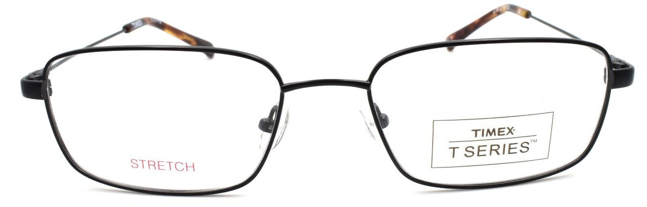 2-Timex 5:37 PM Men's Eyeglasses Frames Large 56-19-150 Black-715317014014-IKSpecs