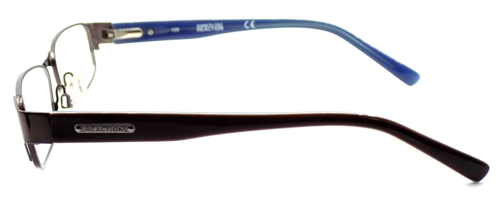 3-Kenneth Cole REACTION KC716 048 Women's Eyeglasses 53-15-135 Shiny Dark Brown-726773169156-IKSpecs