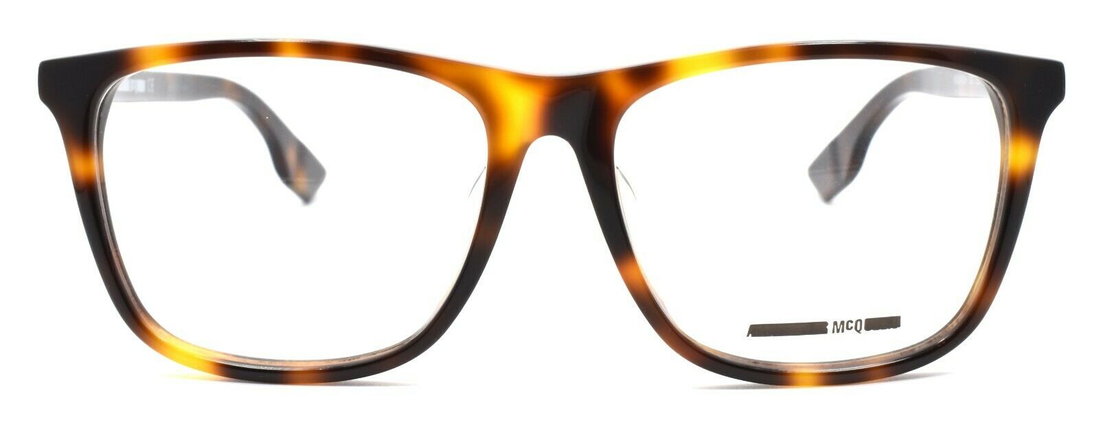 2-McQ Alexander McQueen MQ0041OA 002 Men's Eyeglasses Frames 55-16-150 Havana-889652032627-IKSpecs