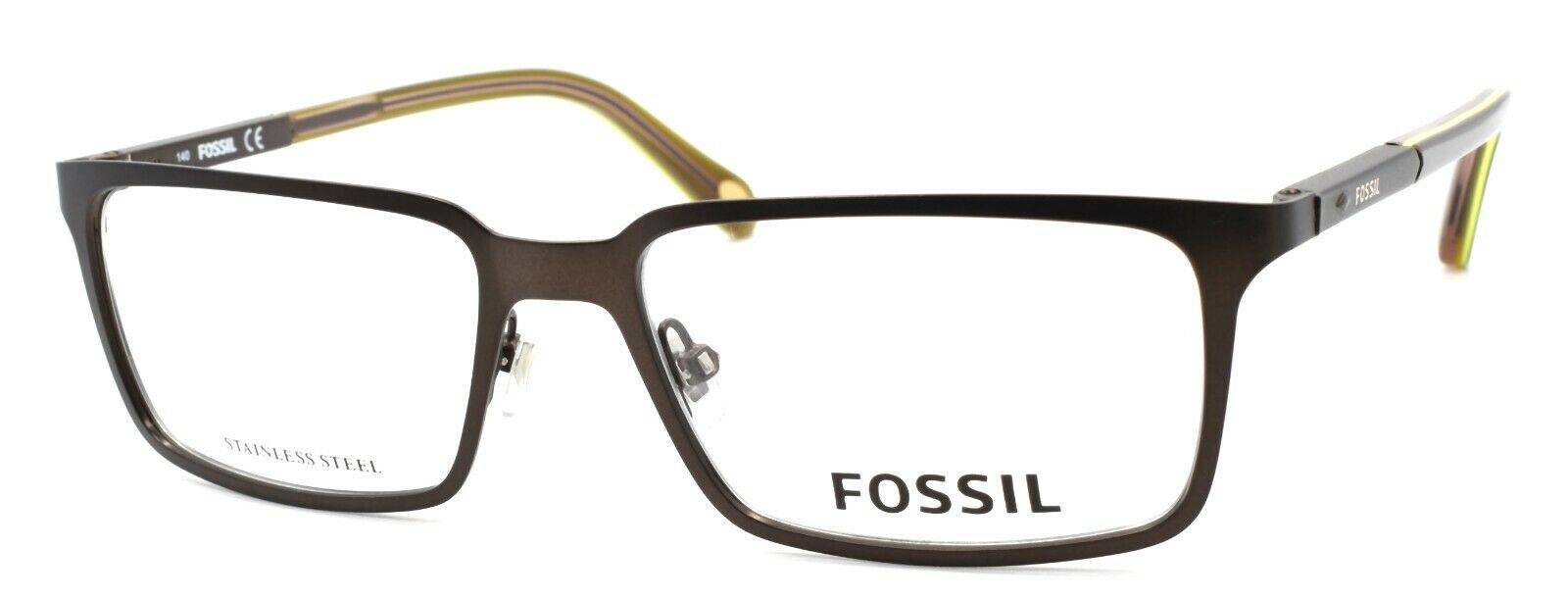 1-Fossil FOS 6072 EAB Men's Eyeglasses Frames 52-16-140 Brown-827886535941-IKSpecs