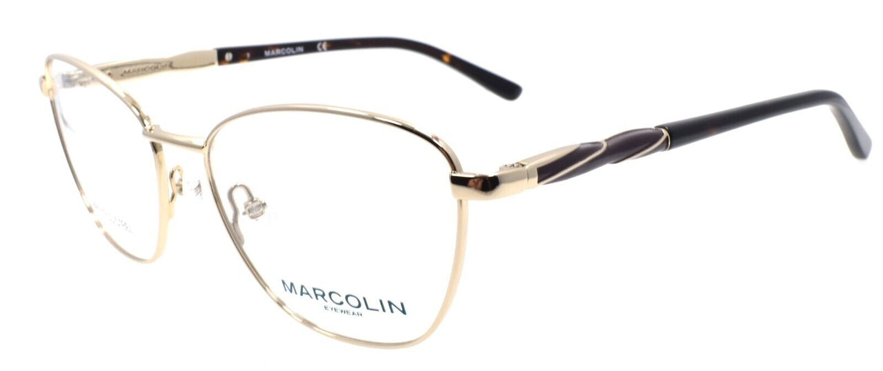 Marcolin MA5024 032 Women's Eyeglasses Frames 53-16-140 Pale Gold