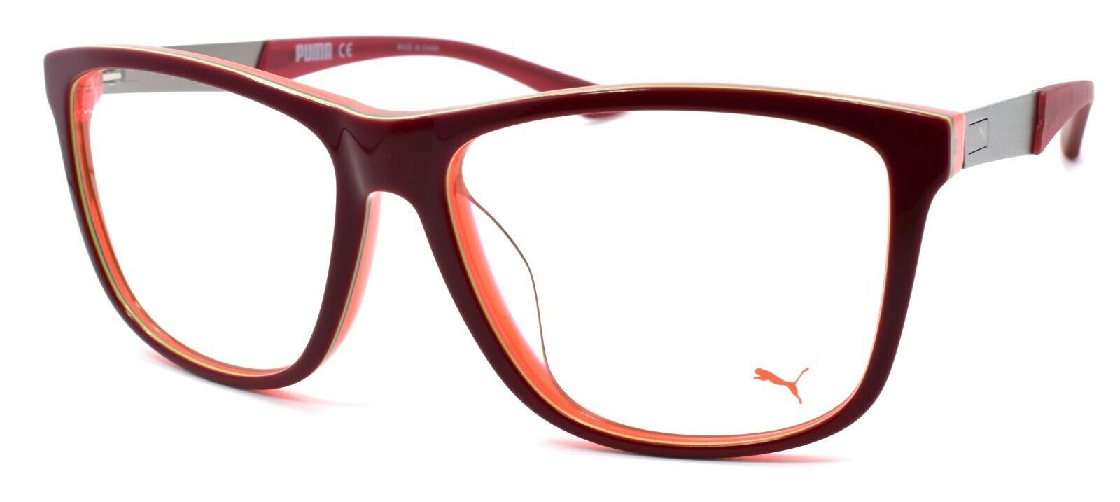 1-PUMA PU0075OA 005 Men's Eyeglasses Frames 56-16-145 Red-889652029481-IKSpecs