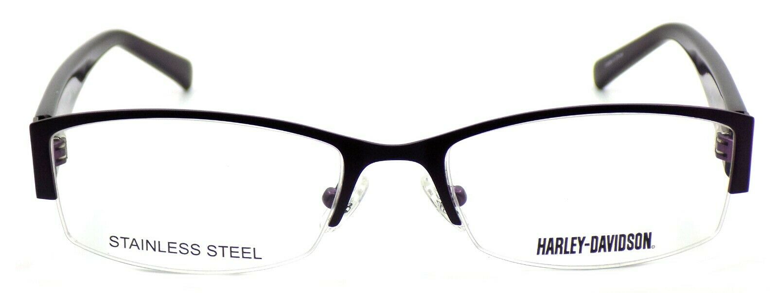 2-Harley Davidson HD0518 081 Women's Eyeglasses Frames Half-rim 54-18-135 Violet-715583499867-IKSpecs