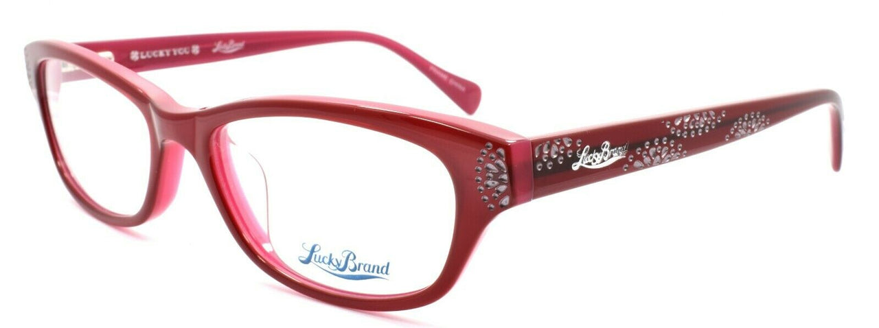 1-LUCKY BRAND Swirl Women's Eyeglasses Frames 53-17-135 Red + CASE-751286267891-IKSpecs