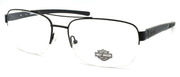 1-Harley Davidson HD0791 002 Men's Half-rim Eyeglasses LARGE 60-18-150 Matte Black-889214047656-IKSpecs