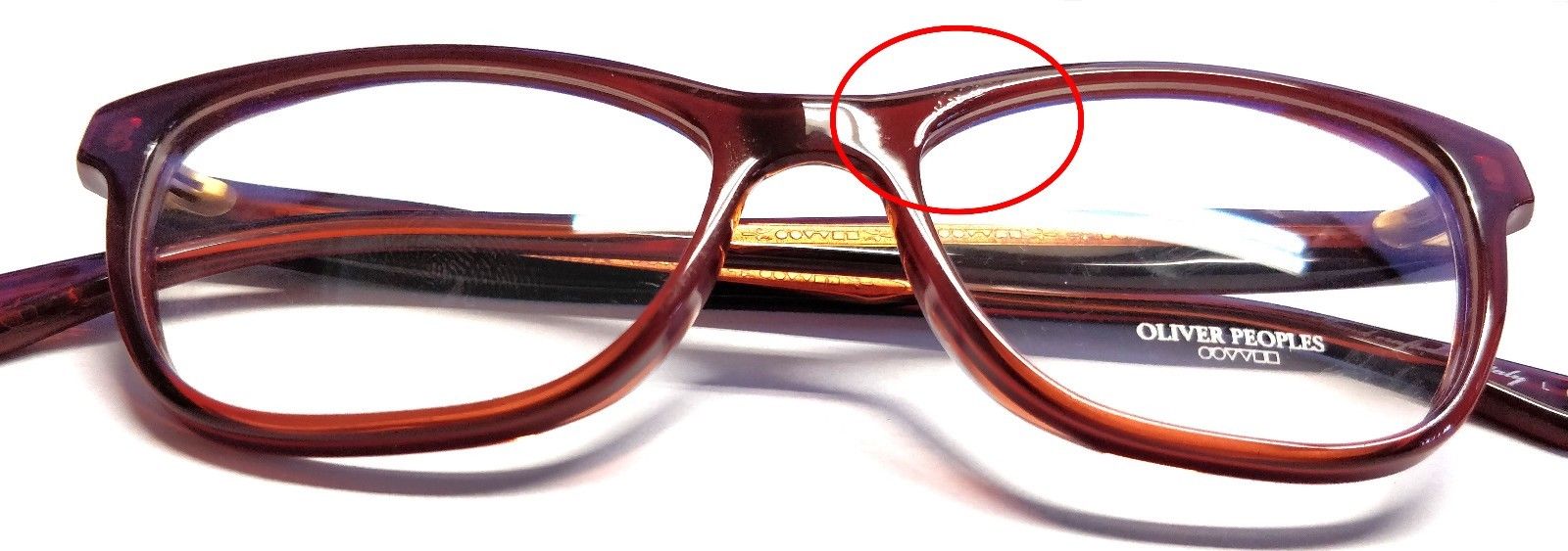4-OLIVER PEOPLES Lorell OV5251 1209 Eyeglasses Frames 51-16-145 Rouge ITALY + Case-827934355682-IKSpecs