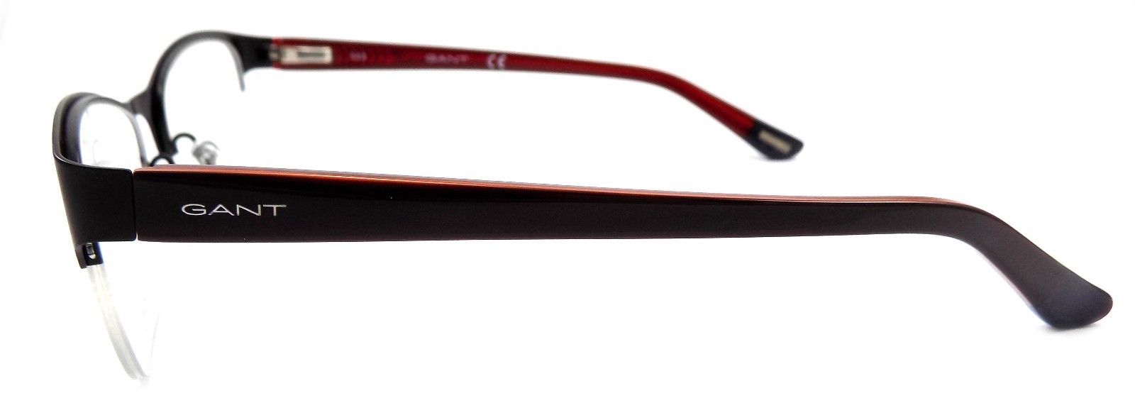 3-GANT GA4048 002 Women's Eyeglasses Frames Half Rim 51-18-135 Matte Black + Case-664689748716-IKSpecs