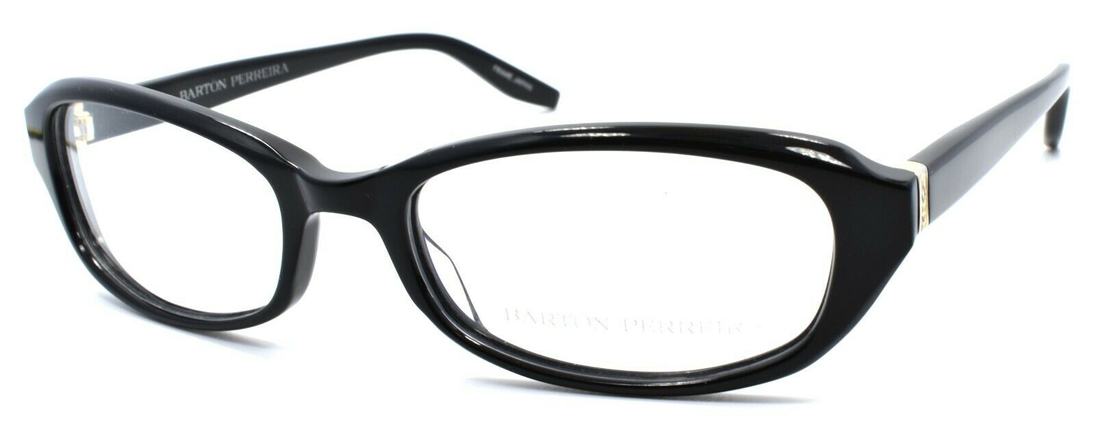 1-Barton Perreira Jaclyn BLA/SIL Women's Eyeglasses Frames 52-18-133 Black-672263038528-IKSpecs
