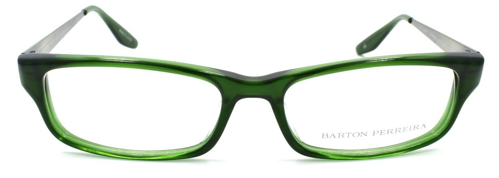 2-Barton Perreira Nickelas Men's Eyeglasses Frames 53-16-145 Hunter Green / Pewter-672263039044-IKSpecs