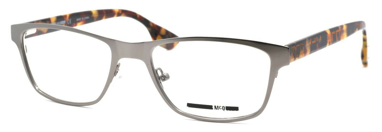McQ Alexander McQueen MQ0050O 005 Unisex Eyeglasses 53-18-150 Ruthenium / Havana