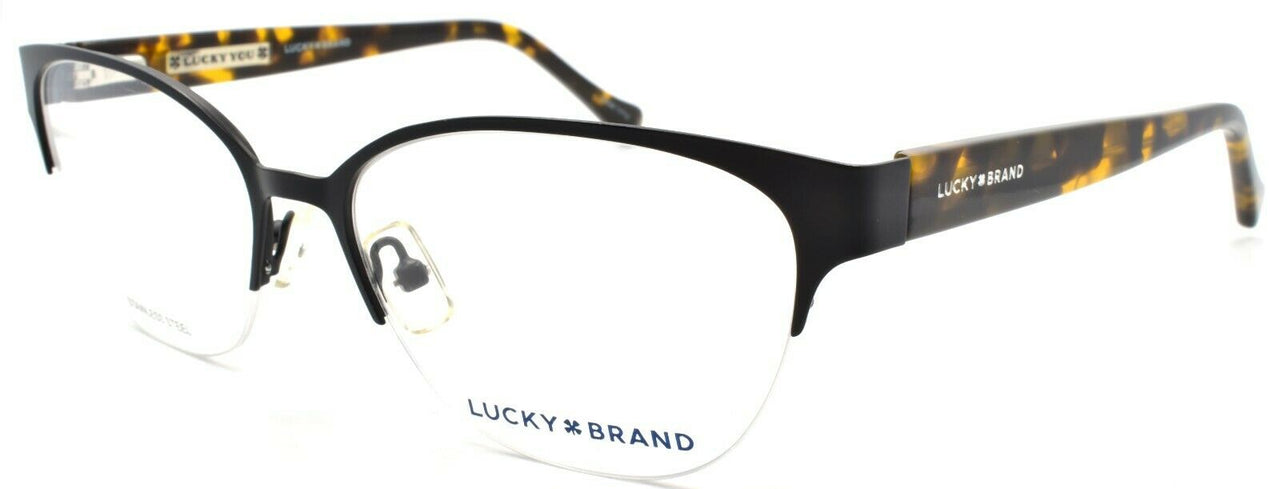 1-LUCKY BRAND D104 Women's Eyeglasses Frames Half-rim 54-16-140 Black-751286289909-IKSpecs