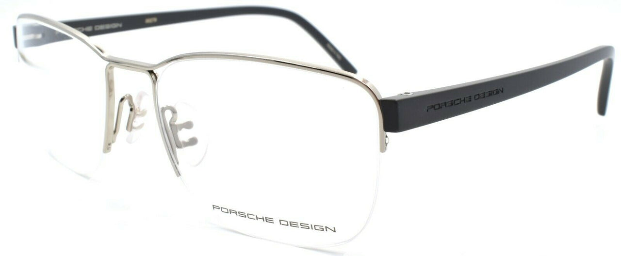 1-Porsche Design P8357 B Eyeglasses Frames Half-rim 54-18-145 Palladium-4046901733087-IKSpecs