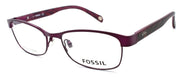 1-Fossil Libby 0JJU Women's Eyeglasses Frames 52-17-135 Satin Matte Purple-716737385784-IKSpecs