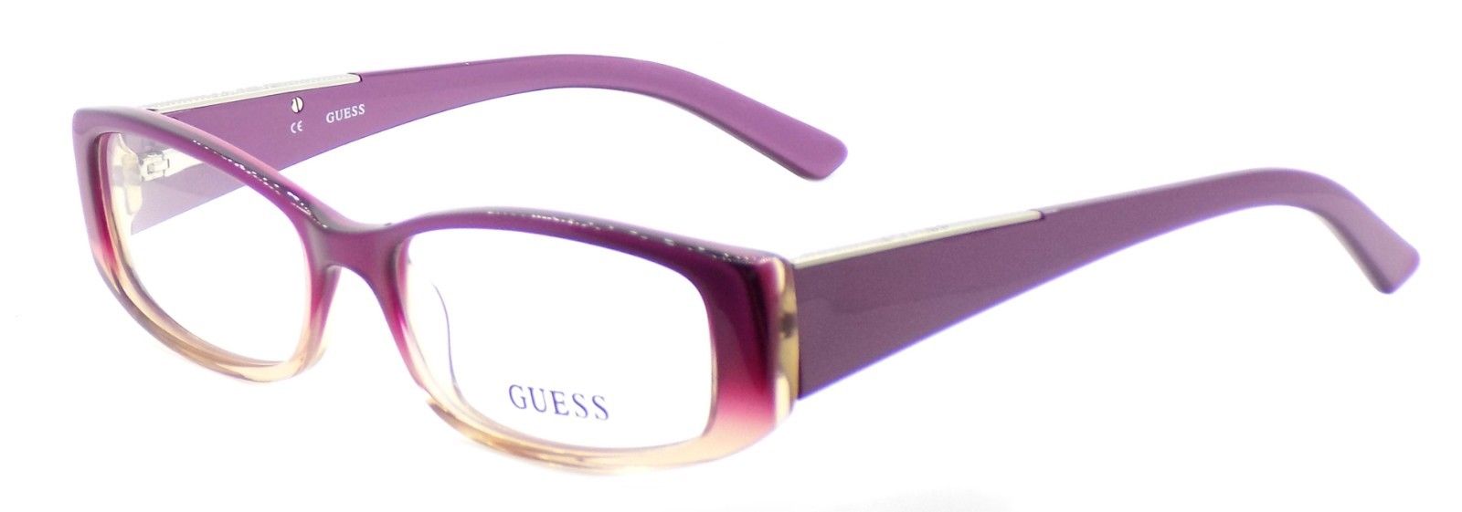 1-GUESS GU2385 PUR Women's Plastic Eyeglasses Frames 52-16-135 Purple + CASE-715583766235-IKSpecs