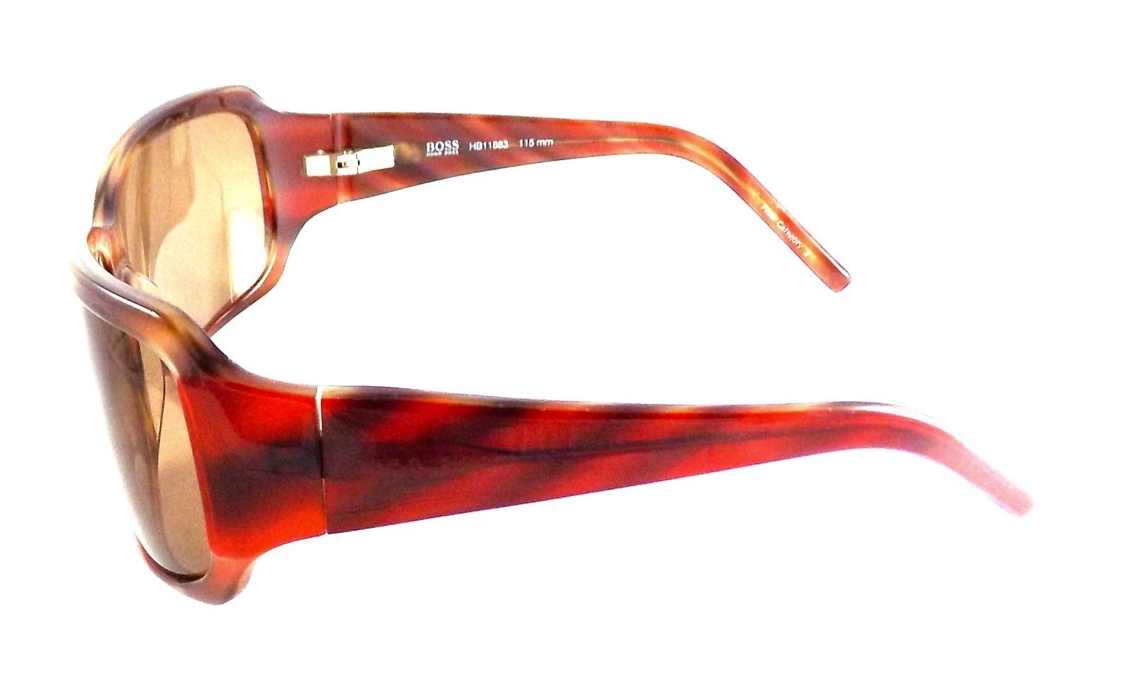 3-Hugo Boss Sunglasses HB 11883 LB 60x12x115 Tortoise Red / Brown Lens ITALY-Does not apply-IKSpecs