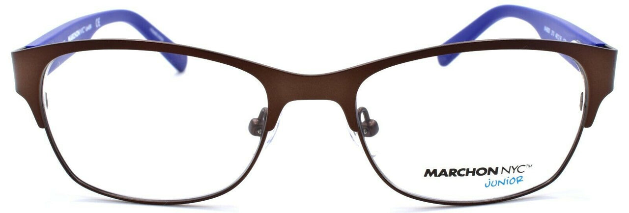 2-Marchon Junior M-6000 210 Kids Boys Eyeglasses Frames 48-16-130 Brown-886895402491-IKSpecs