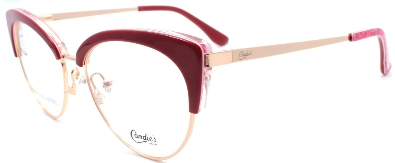 1-Candies CA0172 069 Women's Eyeglasses Frames Cat Eye 51-16-140 Bordeaux / Gold-889214071491-IKSpecs
