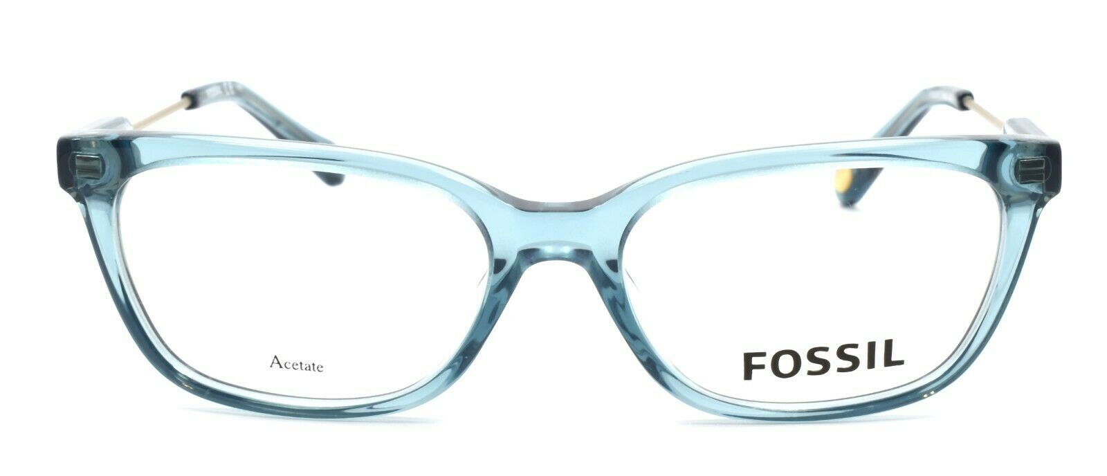 2-Fossil FOS 6077 RWO Women's Eyeglasses Frames 50-16-135 Turquoise + CASE-827886359424-IKSpecs