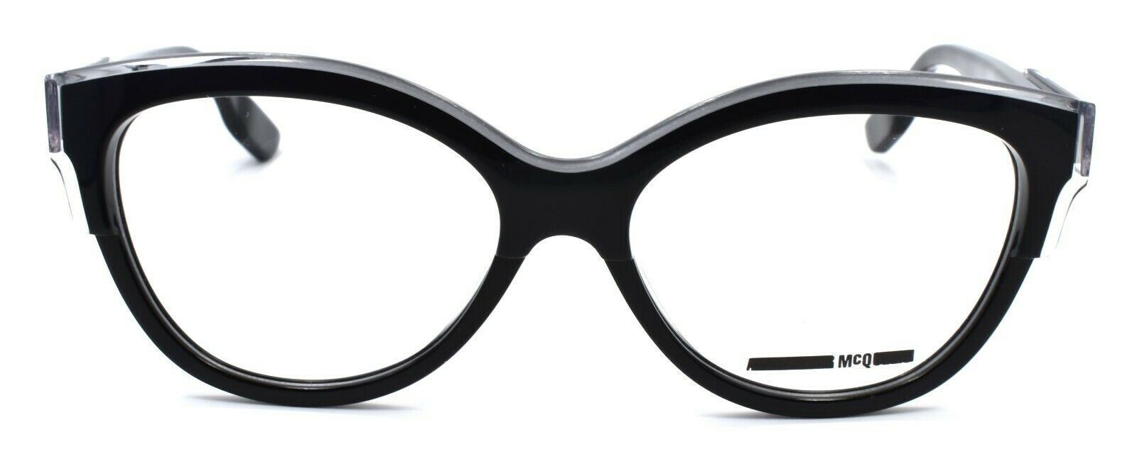 2-McQ Alexander McQueen MQ0026O 001 Women's Eyeglasses 53-16-140 Black / Clear-889652010755-IKSpecs
