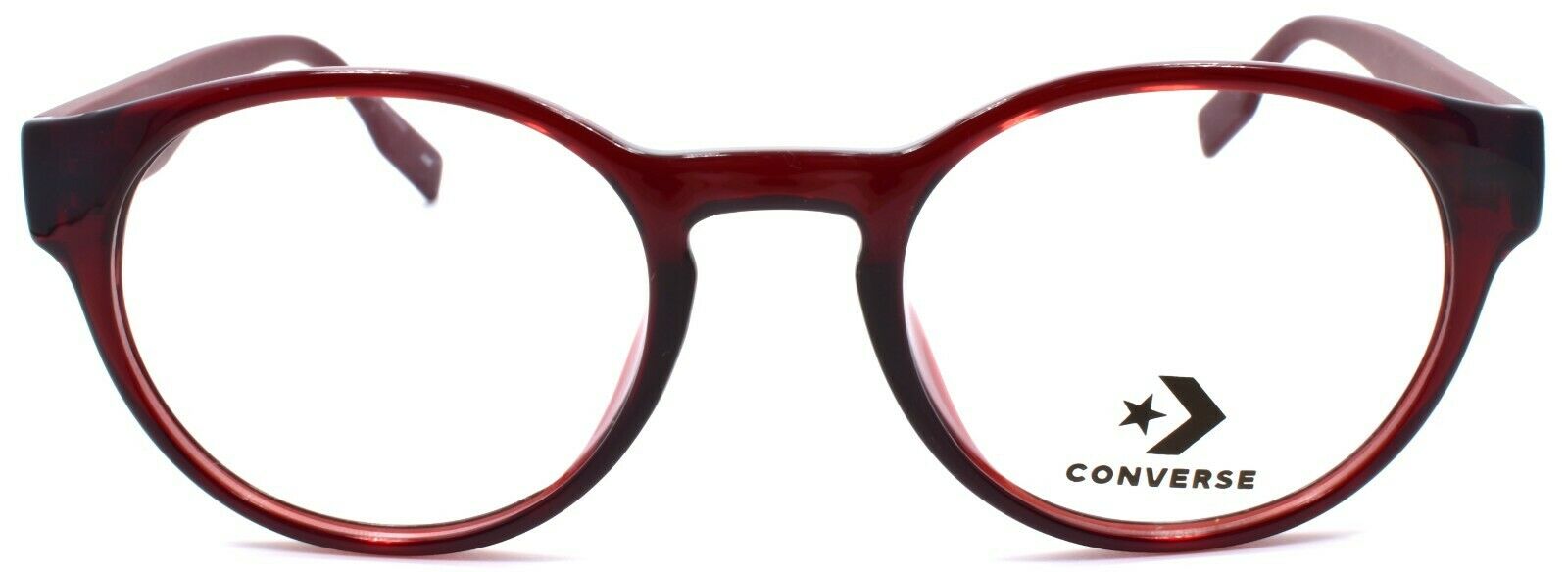 2-CONVERSE CV5018 610 Men's Eyeglasses Frames Round 49-20-145 Crystal Team Red-886895508551-IKSpecs