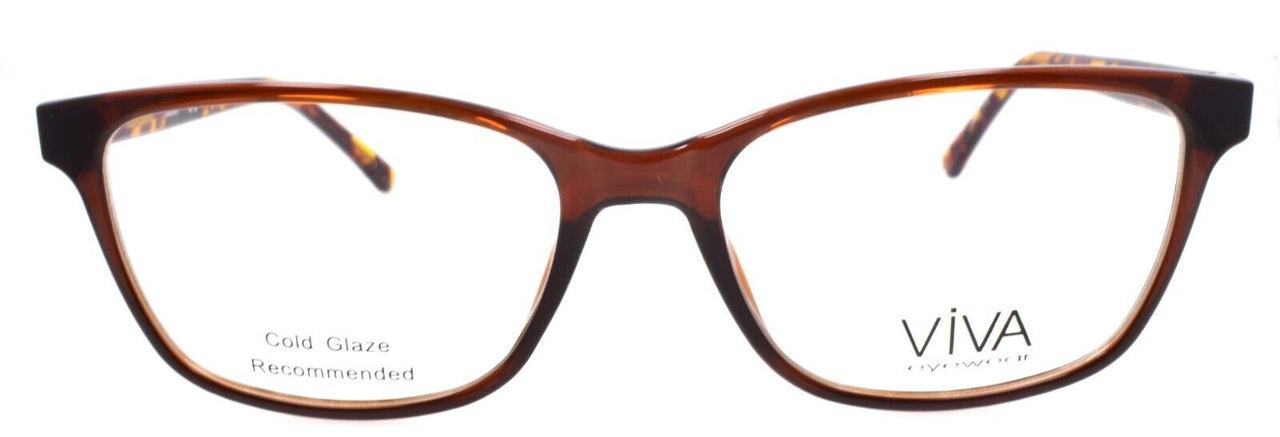 Viva by Marcolin VV4515 048 Eyeglasses Frames 56-17-145 Shiny Dark Brown