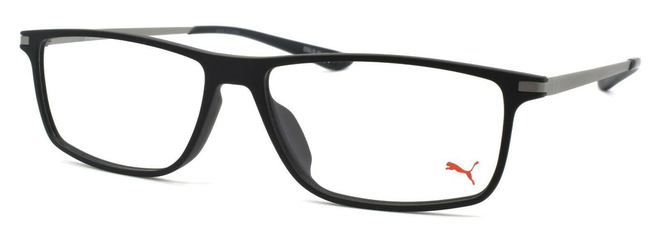 1-PUMA PU0115O 001 Men's Eyeglasses Frames 54-14-145 Matte Black / Silver + CASE-889652063683-IKSpecs