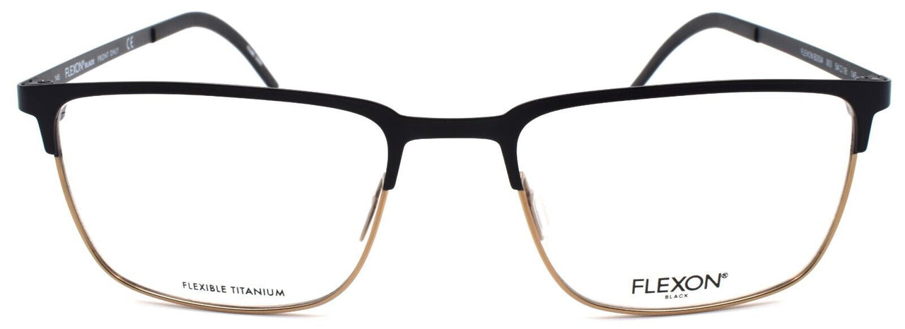 2-Flexon B2034 003 Men's Eyeglasses Black 54-18-145 Flexible Titanium-883900208185-IKSpecs