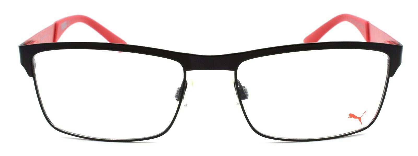 2-PUMA PE0011O 002 Men's Eyeglasses Frames 54-17-140 Black / Red-889652034416-IKSpecs