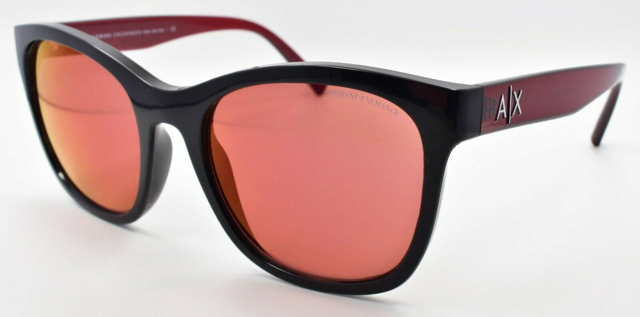 1-Armani Exchange AX4105S 8255D0 Women's Sunglasses Black / Mirror Violet-7895653201606-IKSpecs