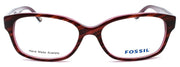 2-Fossil Tarik 0JAM Women's Eyeglasses Frames 53-16-140 Dark Horn Violet-716737373019-IKSpecs