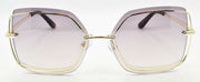 2-GUESS GU7618 32Z Women's Sunglasses 56-16-140 Gold / Mirror Violet-889214045713-IKSpecs