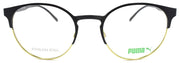 2-PUMA PU0174O 004 Eyeglasses Frames Round 53-21-140 Black / Yellow-889652144535-IKSpecs