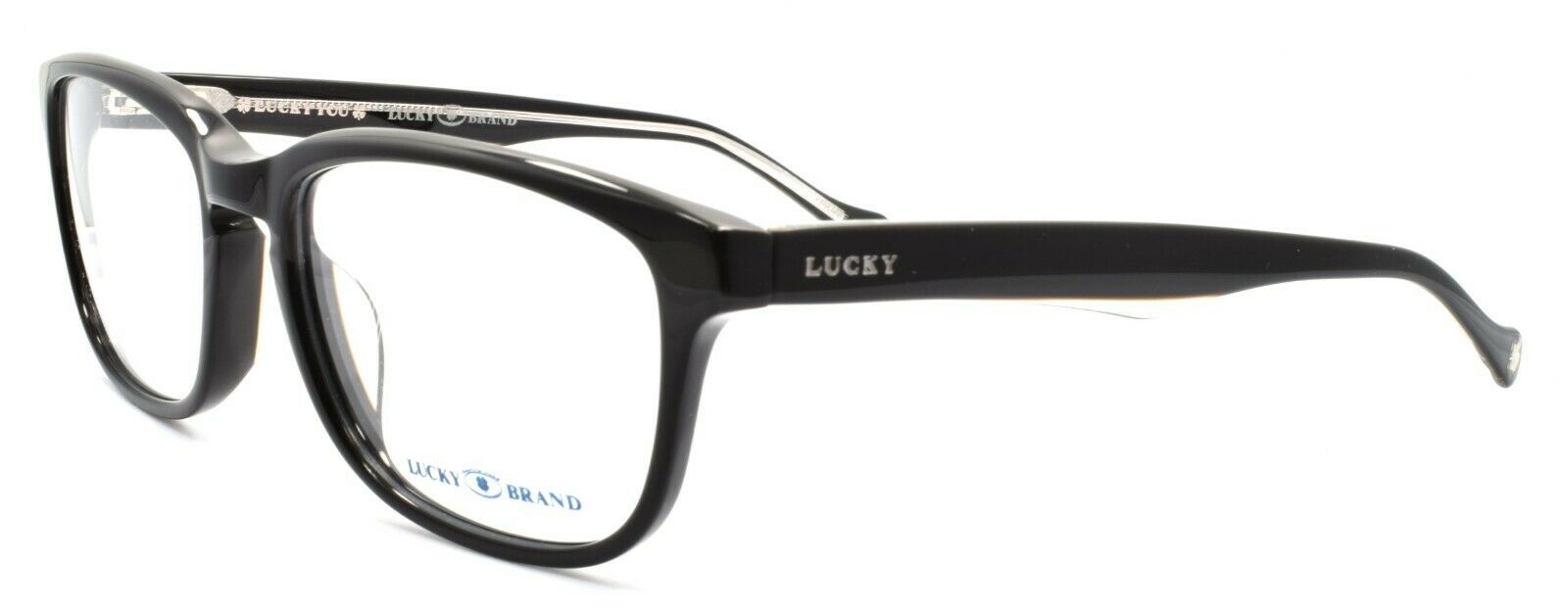 1-LUCKY BRAND Folklore Men's Eyeglasses Frames 52-17-140 Black + CASE-751286223873-IKSpecs