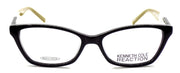 2-Kenneth Cole REACTION KC0766 001 Women's Eyeglasses Frames 52-16-140 Shiny Black-664689666423-IKSpecs