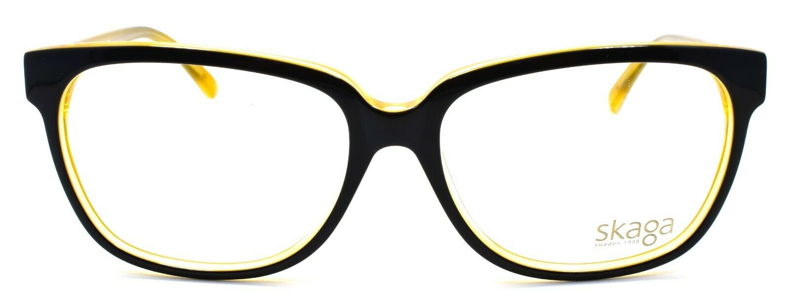 2-Skaga 2474 Anni-Frid 9501 Women's Eyeglasses Frames 54-15-135 Black / Gold-IKSpecs