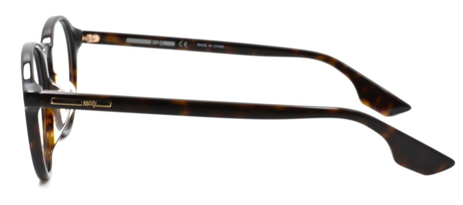 3-McQ Alexander McQueen MQ0039OA 001 Unisex Eyeglasses Frames 50-19-150 Havana-889652032535-IKSpecs