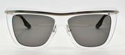 2-McQ Alexander McQueen MQ0007S 005 Women's Sunglasses Silver Crystal / Smoke-889652001463-IKSpecs