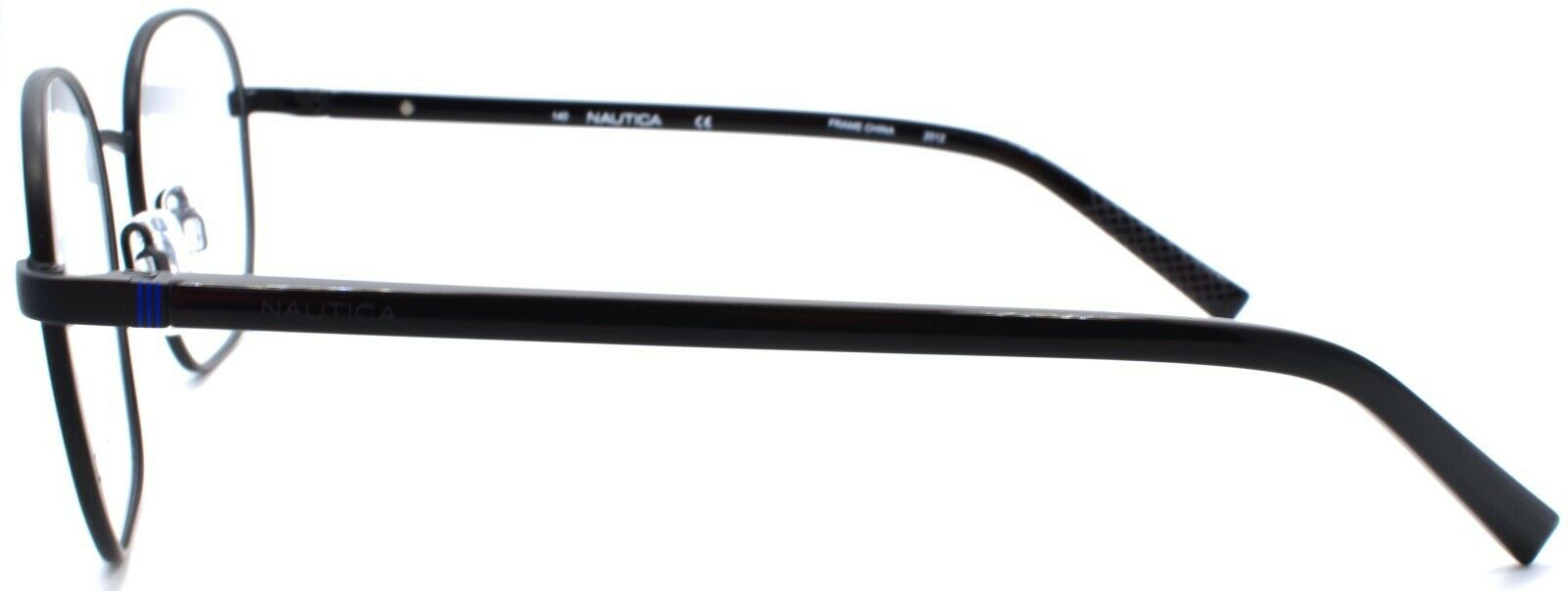 3-Nautica N7313 005 Men's Eyeglasses Frames 49-20-140 Satin Black-688940466195-IKSpecs