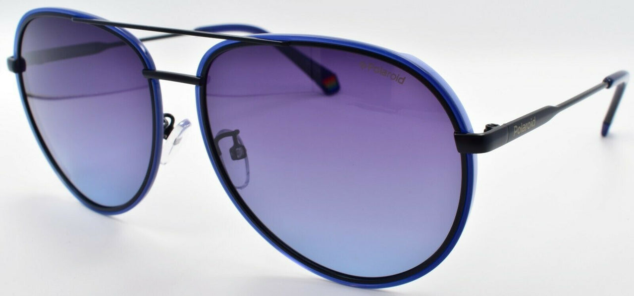 1-Polaroid PLD6118/G/S PJPWJ Sunglasses Aviator Polarized Blue & Black / Grey-716736238968-IKSpecs