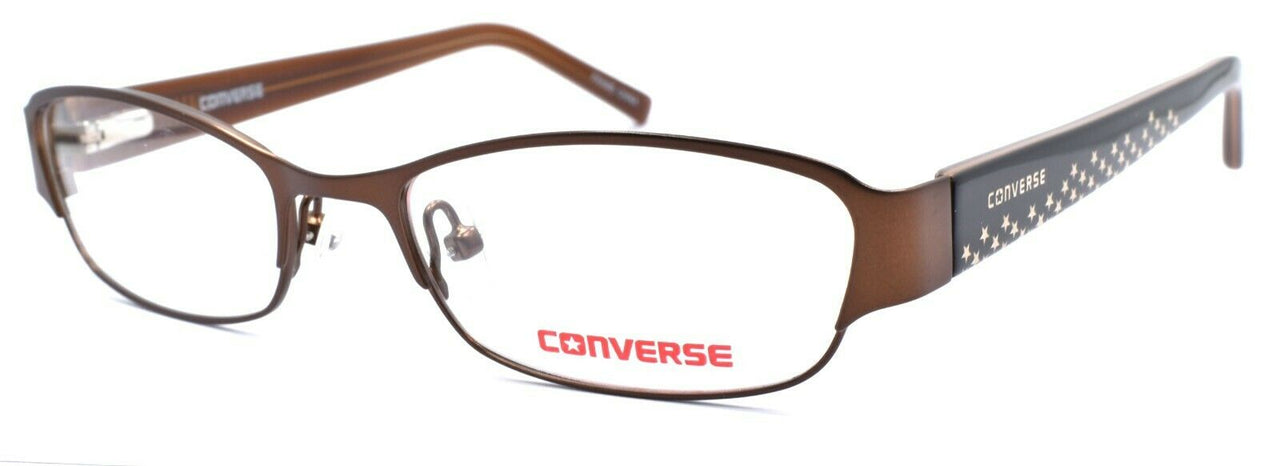 1-CONVERSE K006 Kids Girls Eyeglasses Frames 49-17-135 Brown + CASE-751286247398-IKSpecs