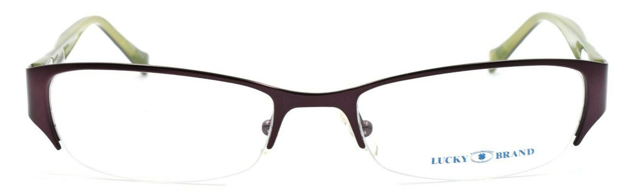 2-LUCKY BRAND Casey Women's Eyeglasses Frames Half-rim 52-18-135 Purple + CASE-751286210170-IKSpecs