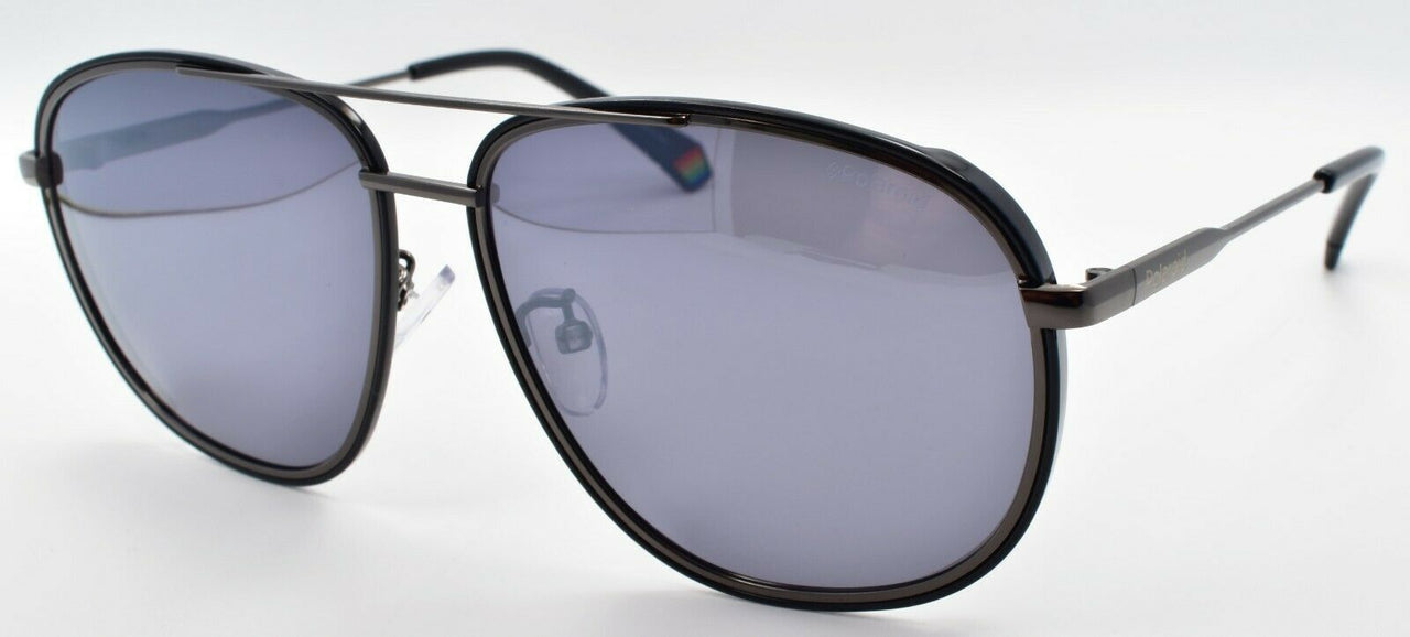 Polaroid PLD6118/G/S KJ1EX Sunglasses Aviator Polarized Dark Ruthenium / Grey