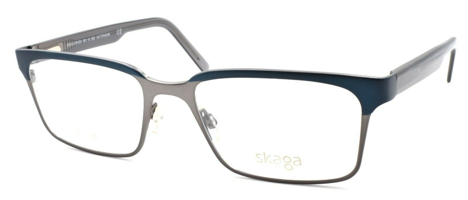1-Skaga 3741-U Sven 509 Men's Eyeglasses Frames TITANIUM 55-19-140 Gunmetal ITALY-IKSpecs