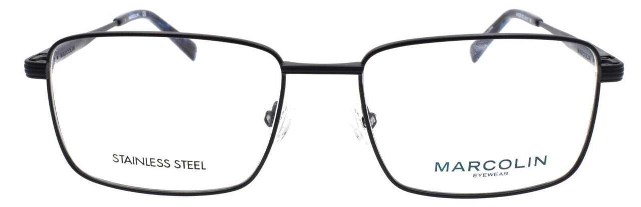 Marcolin MA3028 002 Men's Eyeglasses Frames 54-17-145 Matte Black