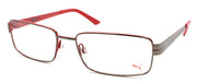 1-PUMA PE0014O 006 Men's Eyeglasses Frames 56-17-140 Ruthenium / Red-889652036588-IKSpecs