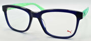 1-PUMA PU0051O 004 Unisex Eyeglasses Frames 54-18-140 Blue / Green-889652015880-IKSpecs