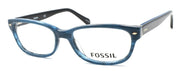1-Fossil FOS 7009 38I Women's Eyeglasses Frames 50-16-140 Blue Horn + CASE-762753627759-IKSpecs